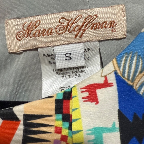 Mara Hoffman Multicolor Abstract Printed Key Hole Sleeveless Dress Womens Size S - Picture 5 of 5